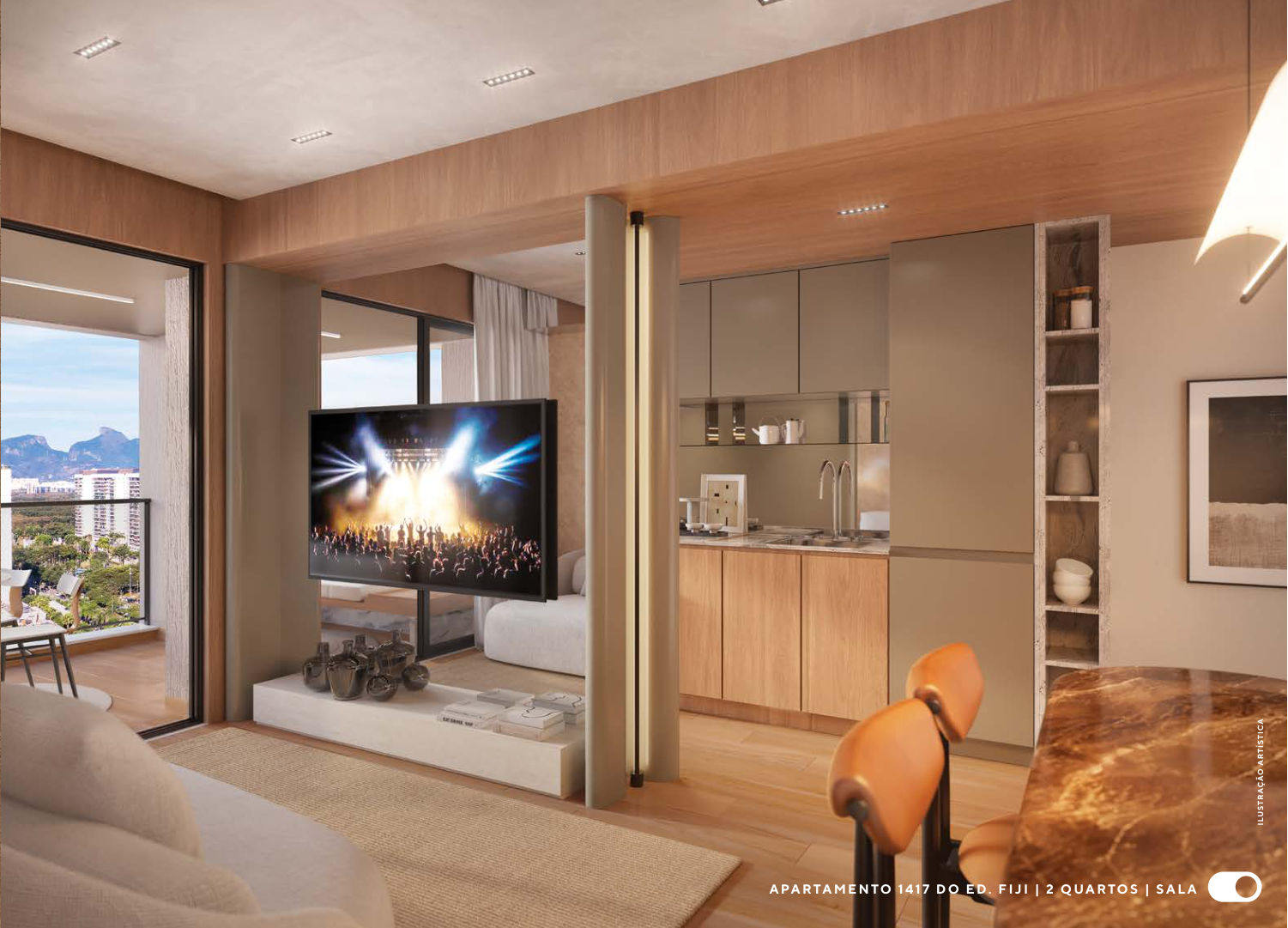 Apartamento de 2 quartos do Ed. Fiji